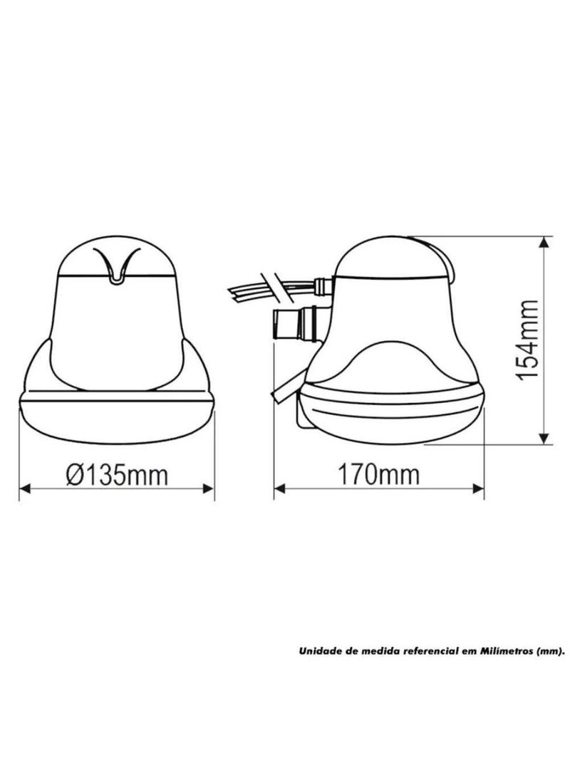 Chuveiro Ducha Faminho Black Fame 4t Com Cano Voltagem 6800W 220V