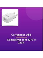 Carregador Tomada Com 1 Saída Usb