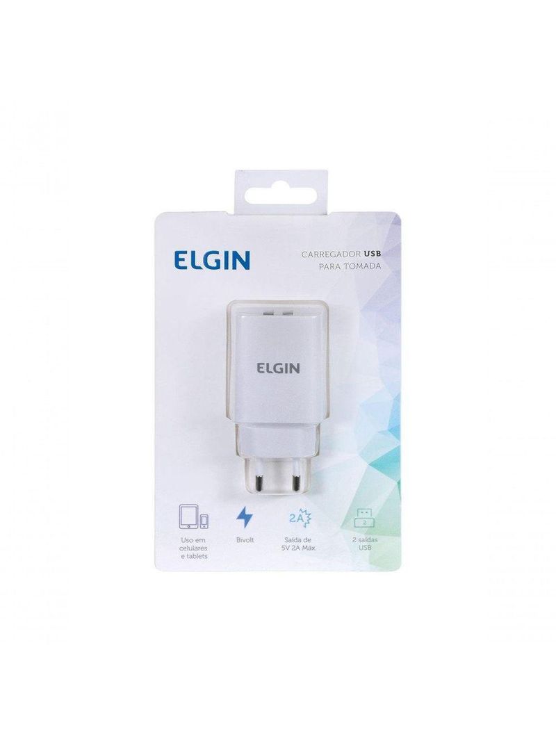 Carregador De Tomada 2x Usb 5v 21a Bivolt