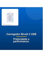 Carregador De Tomada 2x Usb 5v 21a Bivolt