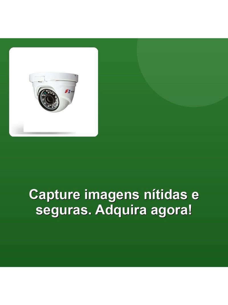 Camera Dome Fbr Metal Ir 2mp 28mm Cvi Tvi Ahd