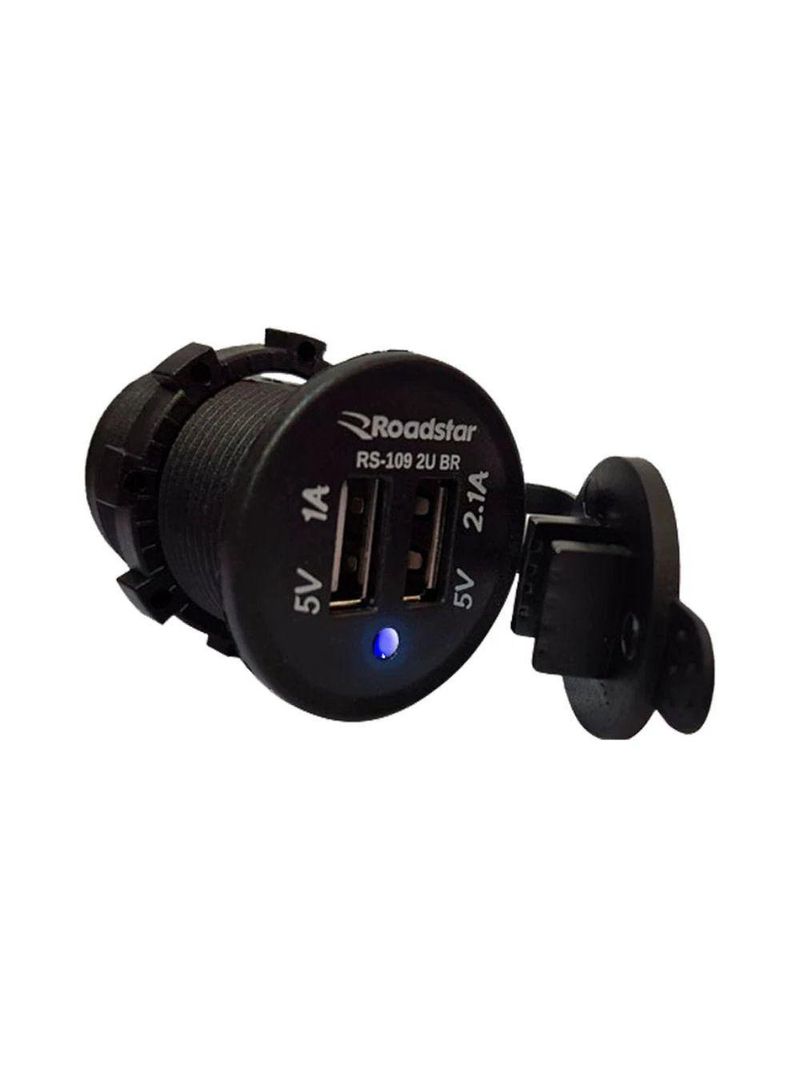 Carregador De Celular Roadstar Rs109-2ubr Com 2 Usb
