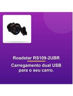 Carregador De Celular Roadstar Rs109-2ubr Com 2 Usb
