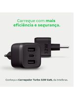 Carregador Ultrarrápido 32w C- 3 Portas Usb 2 Usb-a + 1 Usb