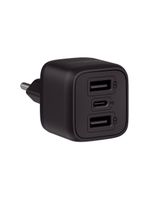 Carregador Ultrarrápido 32w C- 3 Portas Usb 2 Usb-a + 1 Usb