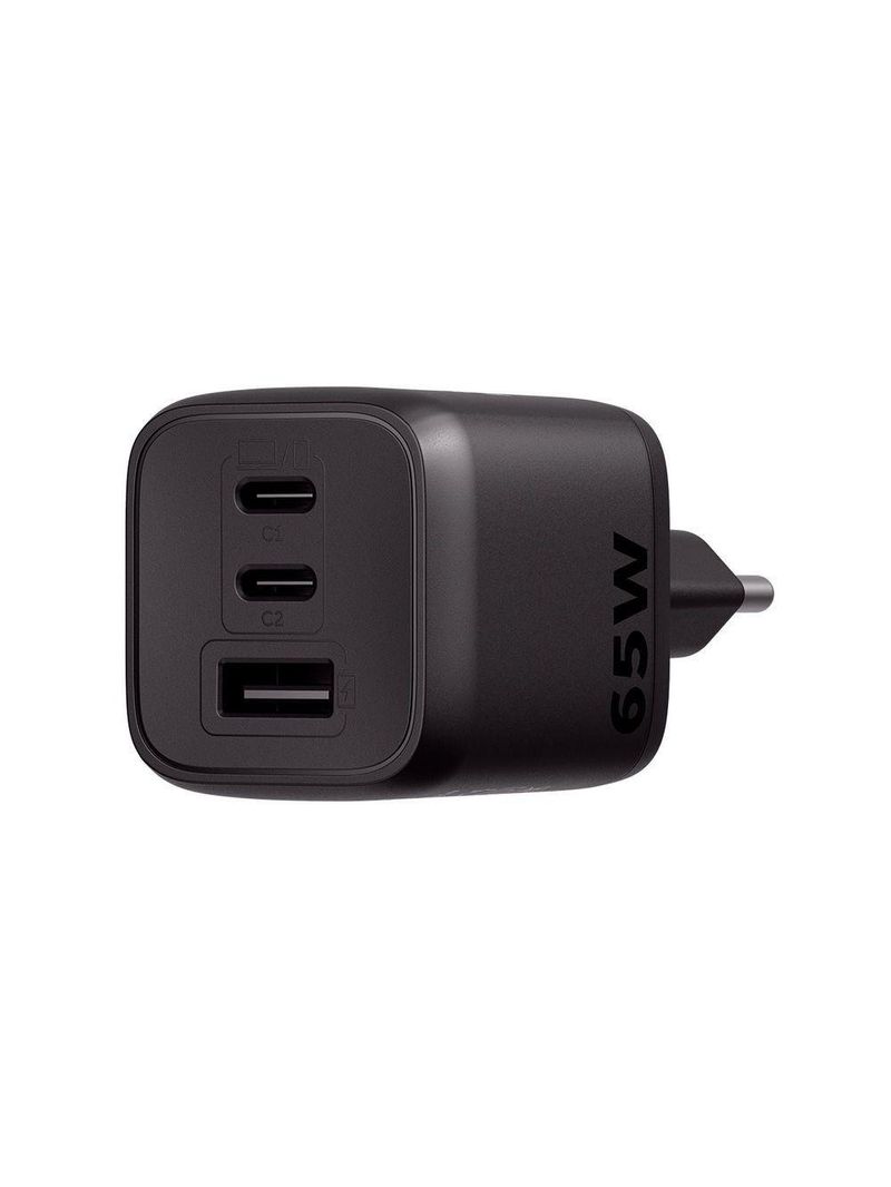 Carregador Ultrarrápido 65w Com 3 Portas Usb 1 Usb-a + 2 Us