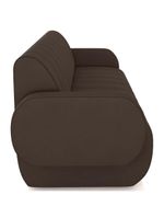 Sofá 2 Lugares Sala Living Orgânico 168cm Fávara K01 Veludo Marrom - Lyam Decor