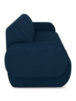 Sofá 2 Lugares Sala Living Orgânico 168cm Fávara K01 Veludo Azul Marinho - Lyam Decor
