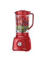 Liquidificador mondial turbo power l99-fr 2,2l 500w 3 velocidades vermelho