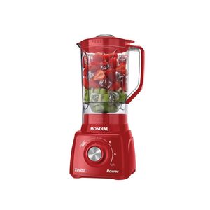 Liquidificador mondial turbo power l99-fr 2,2l 500w 3 velocidades vermelho