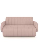 Sofá 2 Lugares Sala Living Orgânico 148cm Fávara K01 Veludo Rosê - Lyam Decor