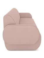 Sofá 2 Lugares Sala Living Orgânico 148cm Fávara K01 Veludo Rosê - Lyam Decor