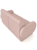 Sofá 2 Lugares Sala Living Orgânico 148cm Fávara K01 Veludo Rosê - Lyam Decor