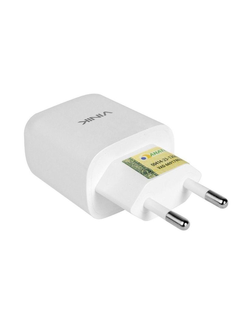 Carregador De Parede 20w Tipo C 12v Branco