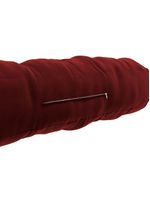 Almofada Para Cabeceira Encosto Apoio Lombar Spot 195cm Com Porta Celular Veludo - Abmaza Vermelho