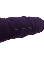 Almofada Para Cabeceira Encosto Apoio Lombar Spot 160cm Com Porta Celular Veludo - Abmaza Violeta