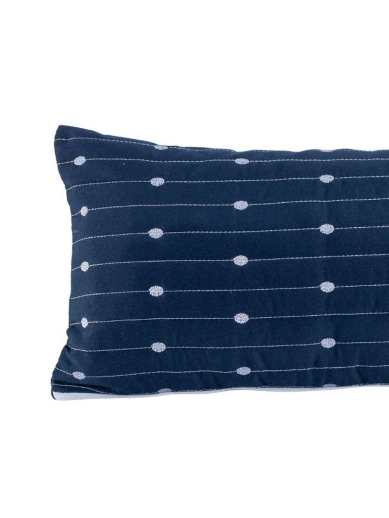 Almofada Rolinho Com Enchimento Urbany Hipercal 400 Fios 100% Poliéster - Azul Marinho