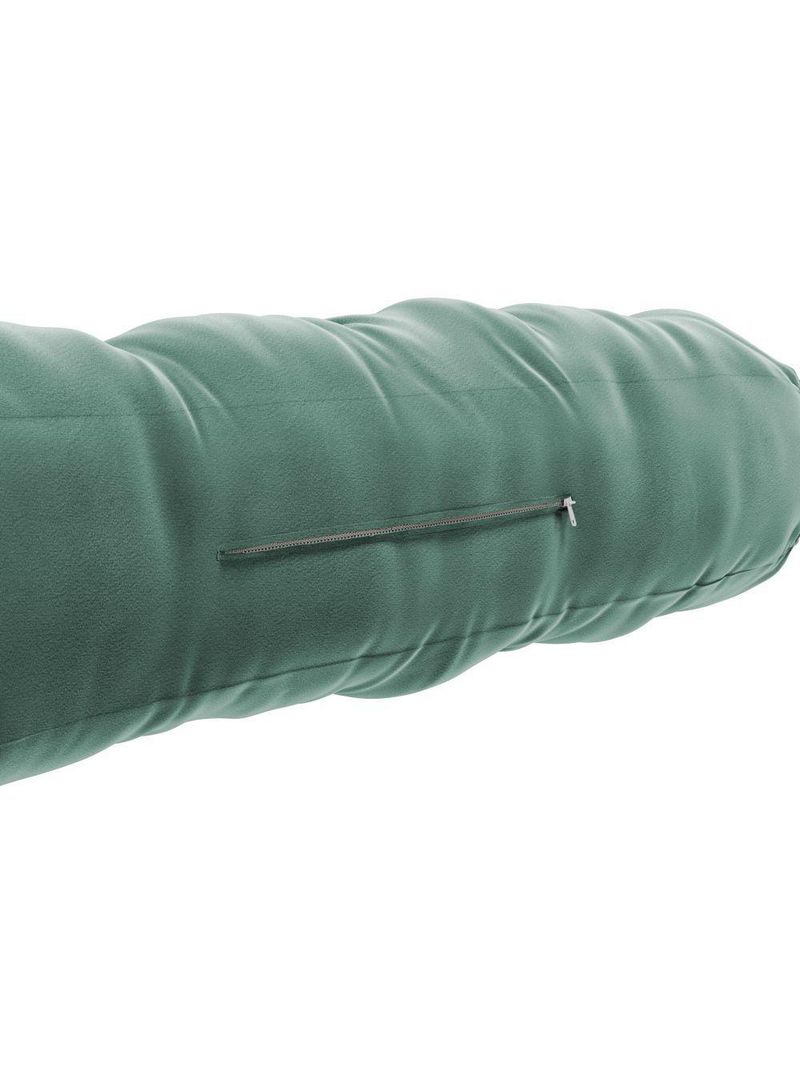 Almofada Para Cabeceira Encosto Apoio Lombar Spot 195cm Com Porta Celular Veludo - Abmaza Verde