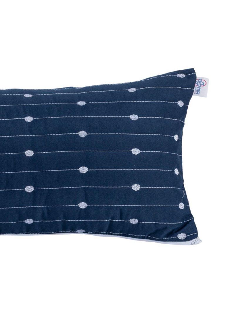 Almofada Rolinho Com Enchimento Urbany Hipercal 400 Fios 100% Poliéster - Azul Marinho