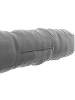 Almofada Para Cabeceira Encosto Apoio Lombar Spot 195cm Com Porta Celular Veludo - Abmaza Cinza