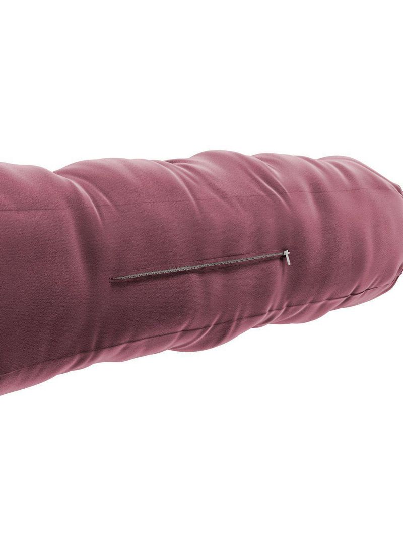 Almofada Para Cabeceira Encosto Apoio Lombar Spot 195cm Com Porta Celular Veludo - Abmaza Cor Rosa