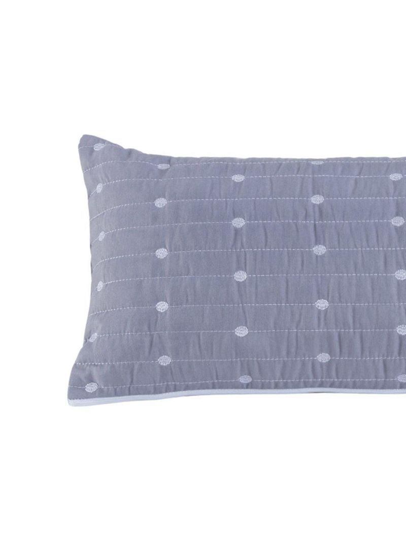 Almofada Rolinho Com Enchimento Urbany Hipercal 400 Fios 100% Poliéster - Cinza