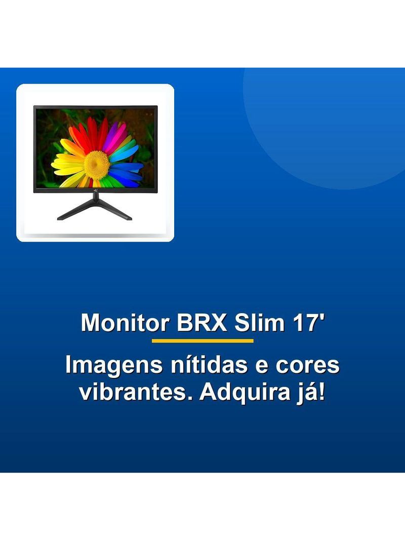Monitor Brx Slim Led 17 Hdmi Vga