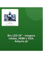 Monitor Brx Led 20 Hdmi + Vga Branco