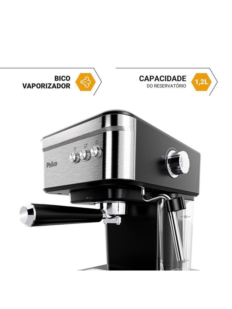Cafeteira Expresso Philco 1,2L 20 Bar 950W PCF04A 110V