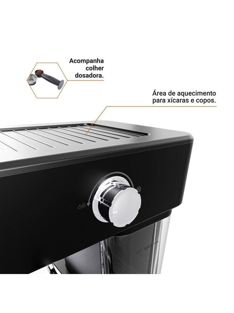 Cafeteira Expresso Philco 1,2L 20 Bar 950W PCF04A 110V