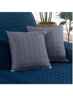 Protetor De Sofá Assento 1,80m Retrátil Shield Dupla Face Hipercal 400 Fios 100% Poliéster - Marinho/cinza