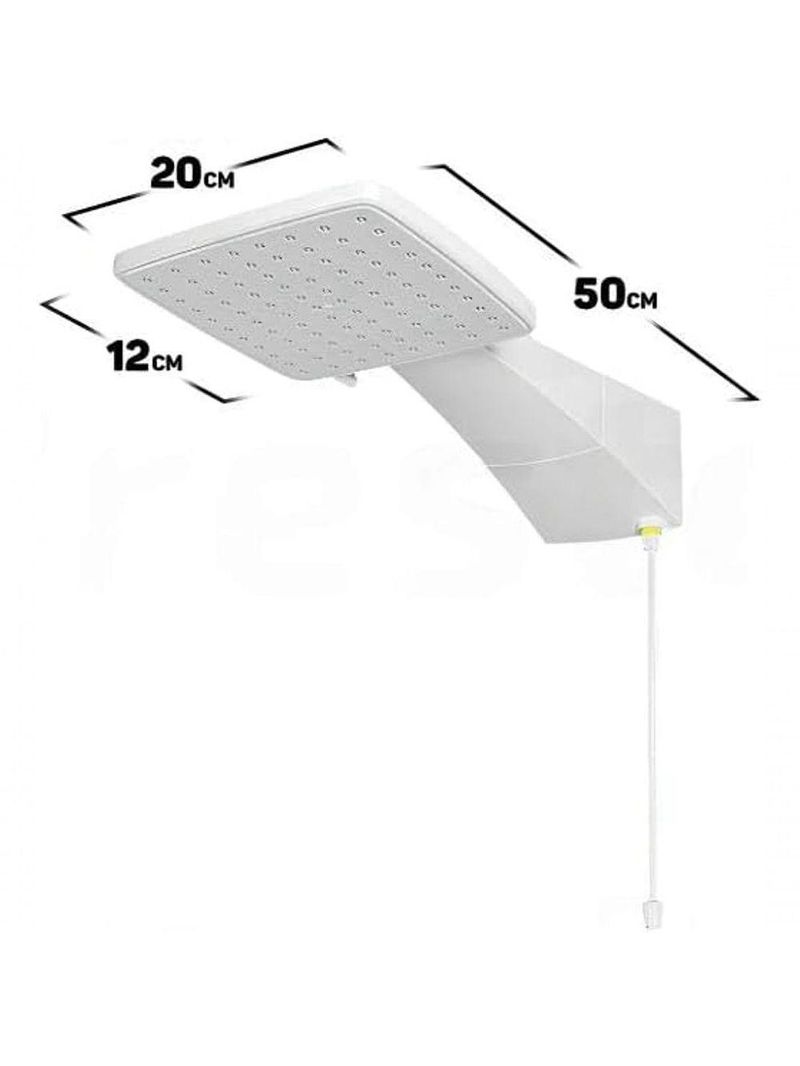 Chuveiro Ducha Quadratta Zagonel Branco 7700W 220V