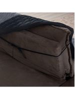 Protetor De Sofá Assento 2,20m Retrátil Shield Dupla Face Hipercal 400 Fios 100% Poliéster - Cinza/preto