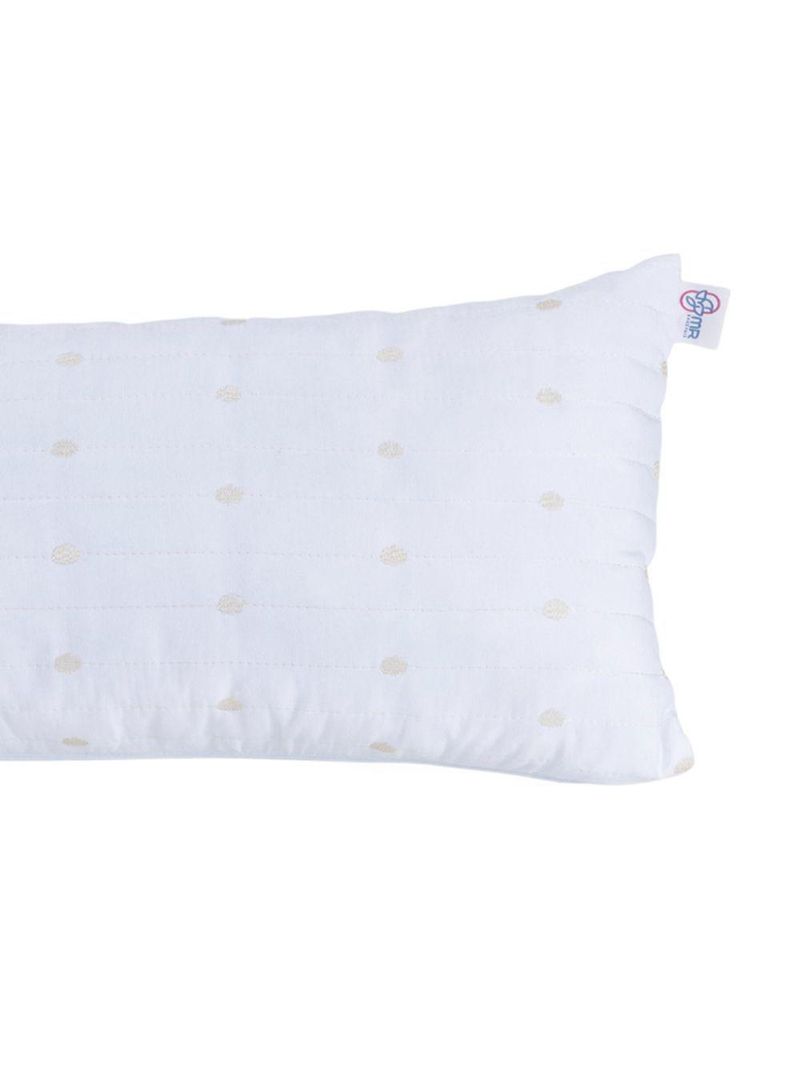 Almofada Rolinho Com Enchimento Urbany Hipercal 400 Fios 100% Poliéster - Branco