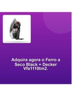 Ferro A Seco Black + Decker Vfa1110tm2 220V