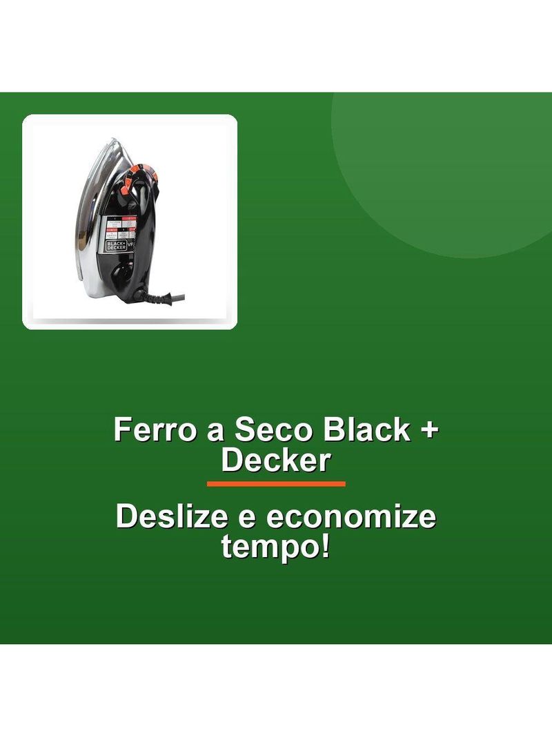 Ferro A Seco Black + Decker Vfa1110tm2 220V