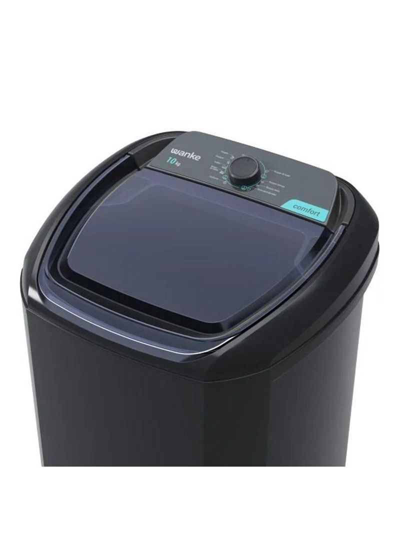 Lavadora De Roupas Semiautomática Comfort 10 Kg Preto Wanke 127V