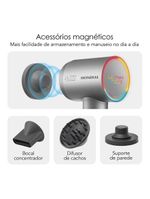 Secador Mondial Ultra Sonic Com Led Inteligente SCP-01-US BLDC Prata 220V