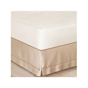 Saia Cama Solteiro Box Cáqui