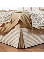 Saia Cama Box Queen Stylle 200 Fios Matelado Bege