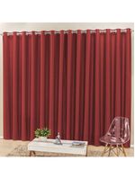 Cortina Madri Tecido Semi Blackout 3,00M X 2,50M Vermelho