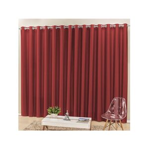 Cortina Madri Para Varão Tecido Semi Blackout 3,00M X 2,50M - Vermelho