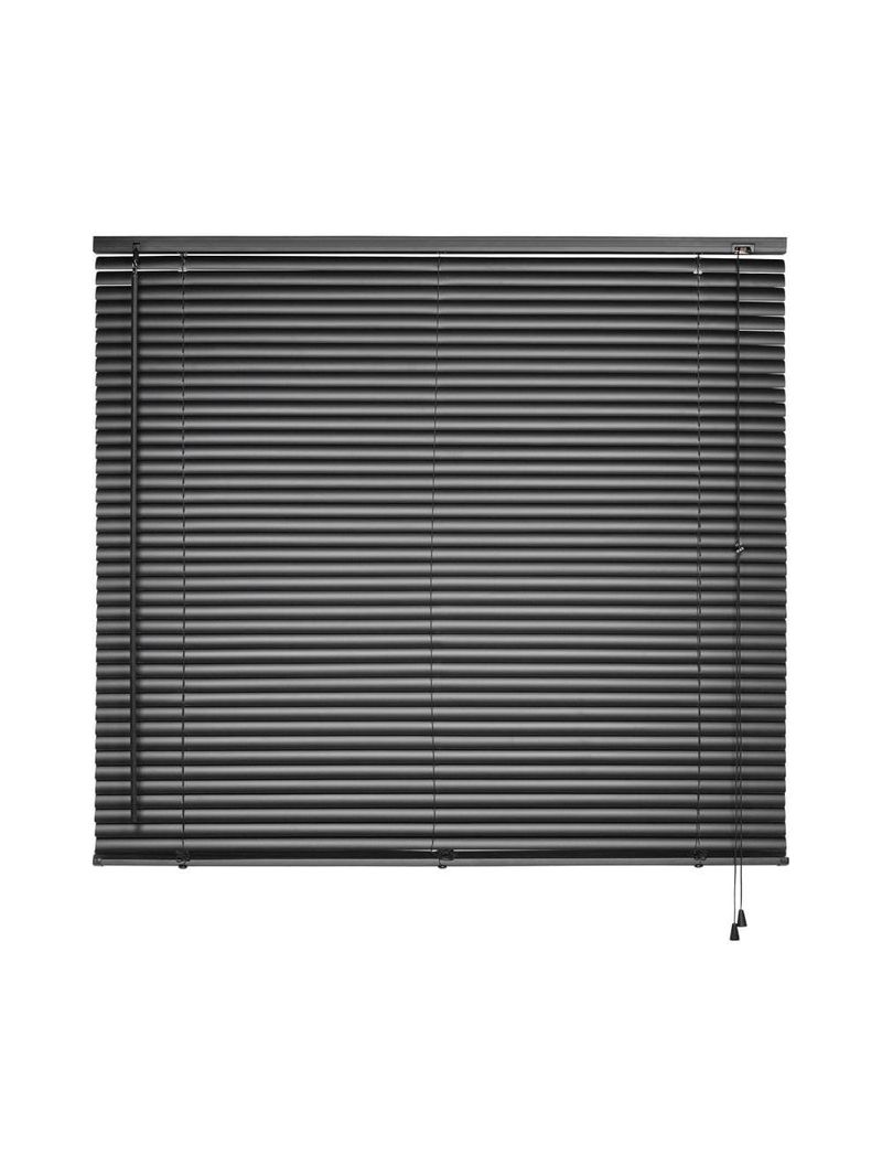 Persiana horizontal preta 140x130 cm - atlas