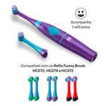 Escova infantil elétrica rotacional multi saúde funny brush niko - hc054