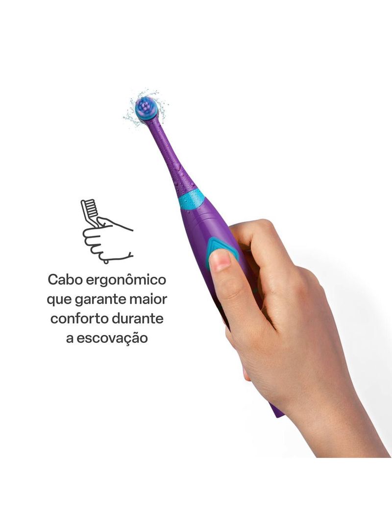 Escova infantil elétrica rotacional multi saúde funny brush niko - hc054