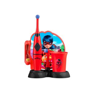 Escova infantil elétrica rotacional multi saúde lady bug miraculous - hc428