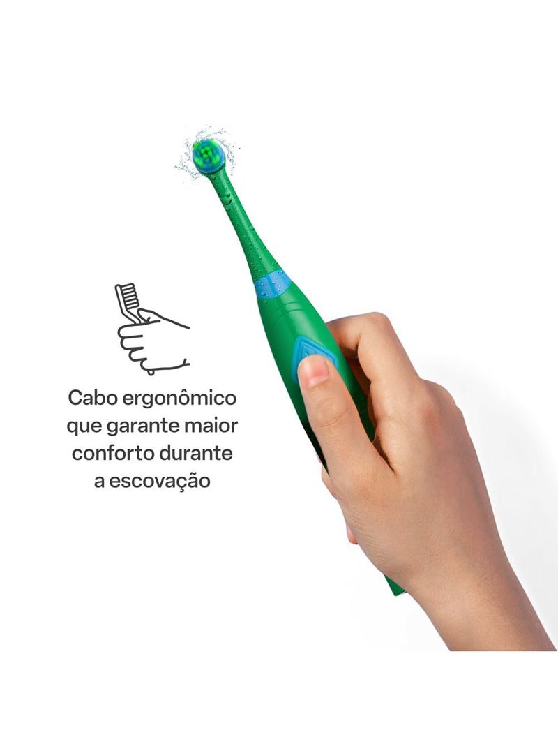 Escova infantil elétrica rotacional multi saúde funny brush fred  - hc053