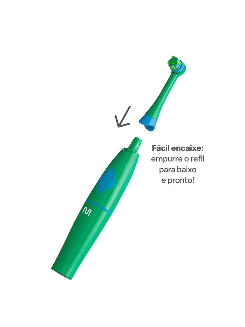 Escova infantil elétrica rotacional multi saúde funny brush fred  - hc053