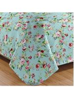 Kit Cobre Leito Colcha Mix Queen Estampado  3 Peças - Luiza