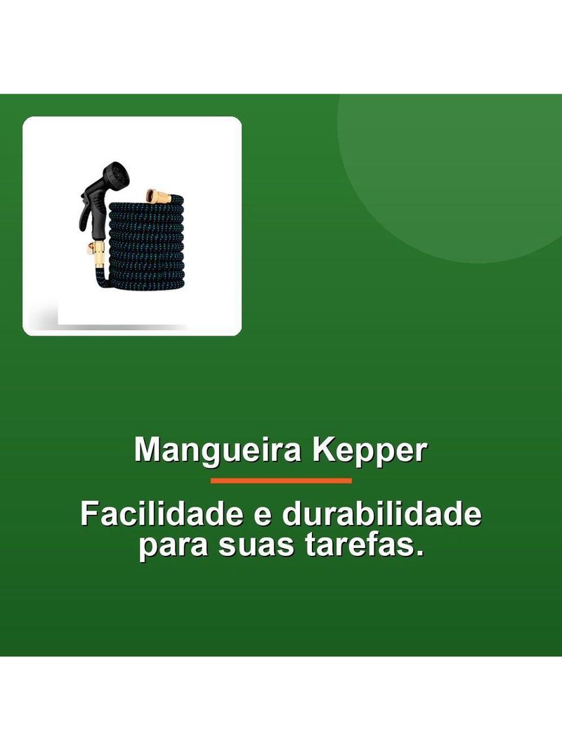Mangueira Kepper Poliéster 22mts Azul